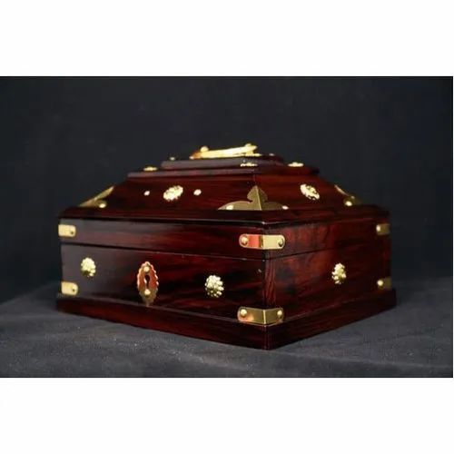 Teak Wood Traditional Jewelry Box