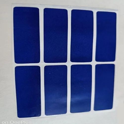 100 X 50 Mm Plain Blue Paper Sticker