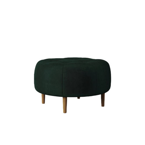 Leatherette Emerald Green Kendrick Velvet Ottomans