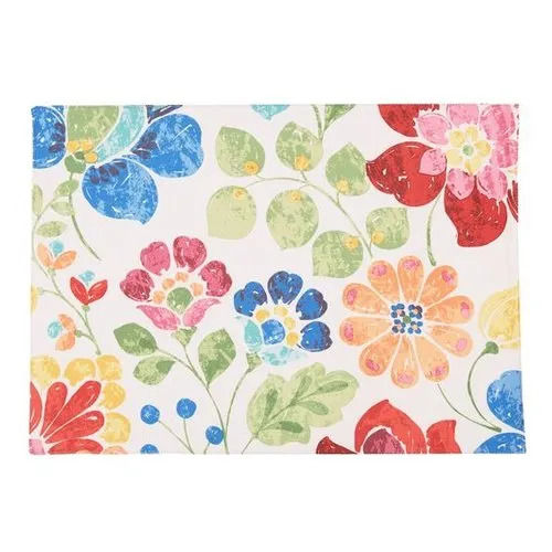 Floral Printed Table Mat For Home And Hotel Use