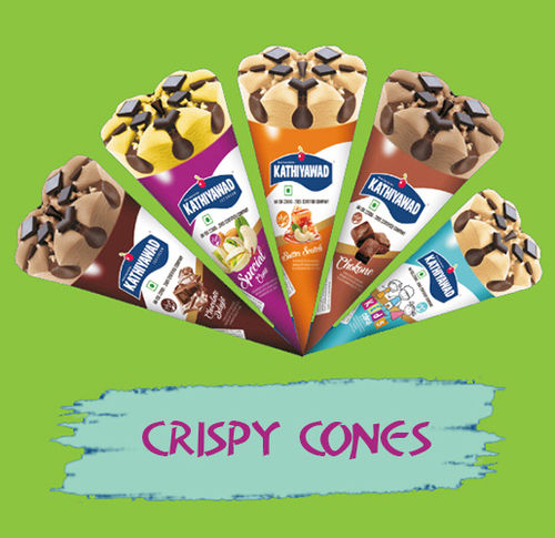 Multi Flavour Crispy Cone Ice Cream