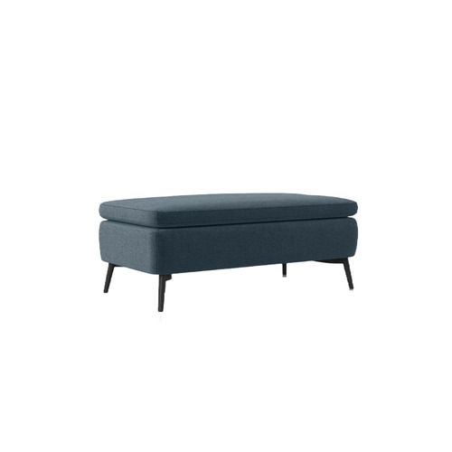 Navy Blue Leland Upholstered Ottoman