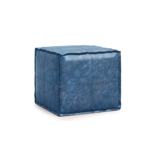 Ottomans Distressed Blue Jeffrey 