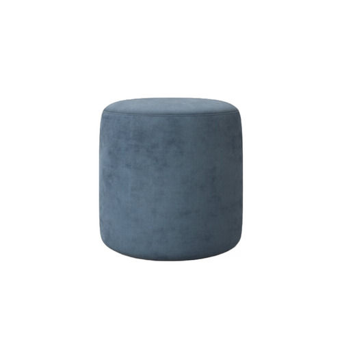 Ottomans Dust Blue Kason Velvet Round Standard