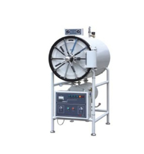 400 Liter Fully Automatic Horizontal Autoclave LMHA-A203 - Stainless Steel 700 x 1100 mm Chamber 0-60 Min Drying 40-134Â°C Sterilization Range | Safe Door Lock System Over Heat & Pressure Protection