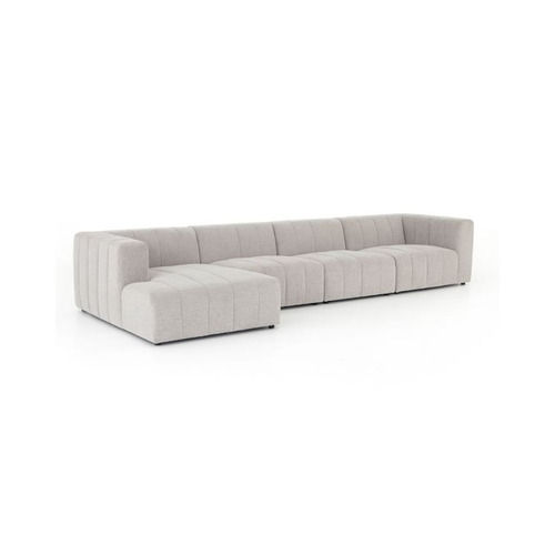 L Shape Sullivan Sandstone Sectional Sofa