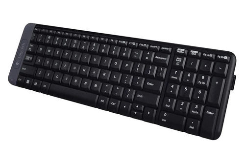 Regular Size Black Computer Wireless Keyboard