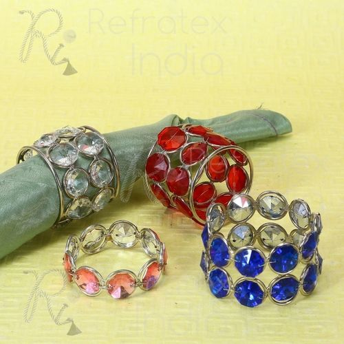 Bead Luxurious Handmade Crystal Napkin Ring