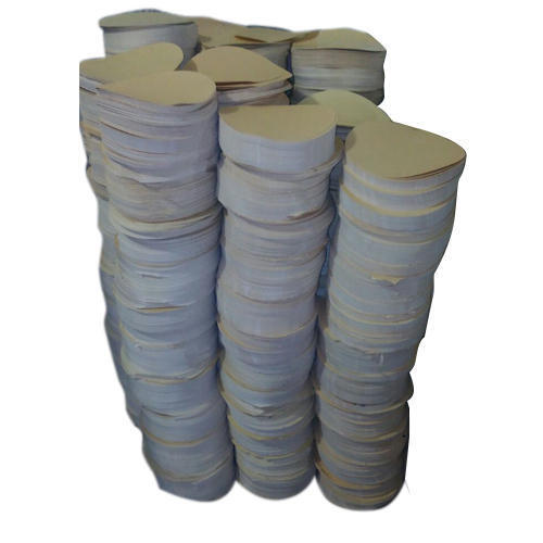 White Plain Circle Cutting Disposable Paper Plate Raw Material