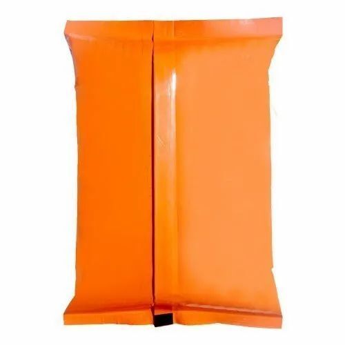 Plastic Orange Plain Center Seal Pouch Capacity: 80 Liter/Day