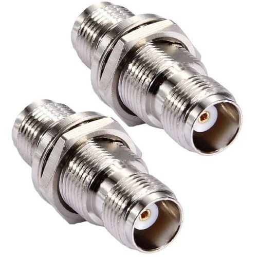 Tnc Female To Female Bulk Head Straight Connectors For Broadcast Wi-Fi Telecom Conductor Material: Brass