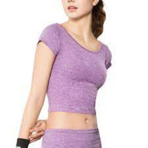 Women Half Sleeve Cotton Sports T-Shirt