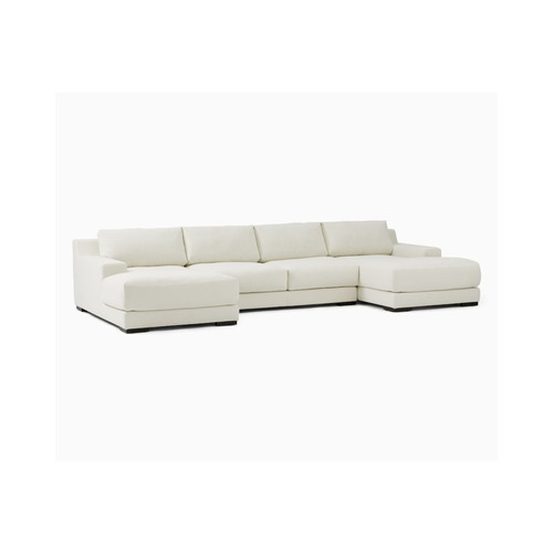 Indian Style Zayne 3-Piece U Shaped Chaise Sectional Sofa