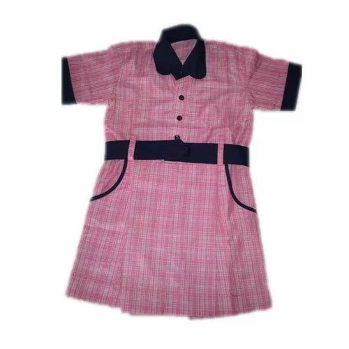 Comfortable To Wear Girls School Uniform Frocks