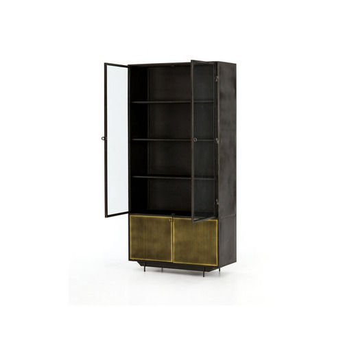 Black/Gold Marco Standard Wooden Bookcase