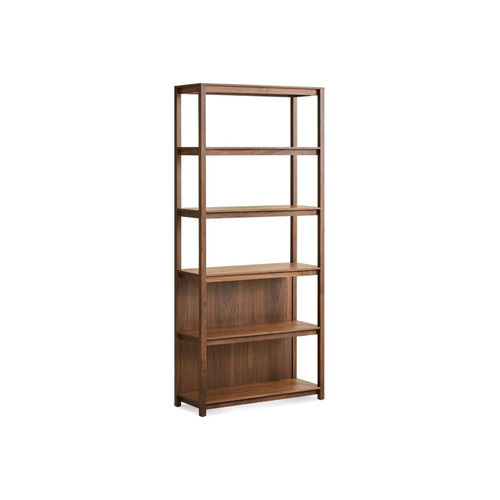 Walnut Cesar Solid Wood Standard Bookcase