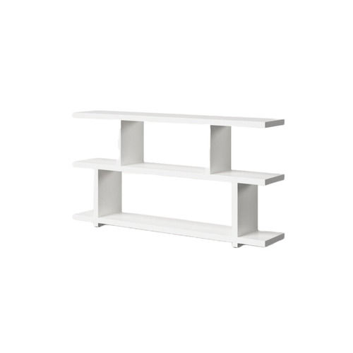 White Devin Geometric Bookcase