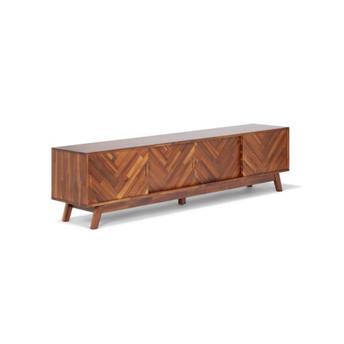 Brown Quinn Acacia Solid Wood Tv Stand Indoor Furniture