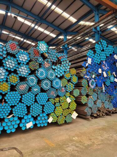 Hot Rolled Round Seamless Alloy Carbon Steel Pipes Length: 12  Meter (M)