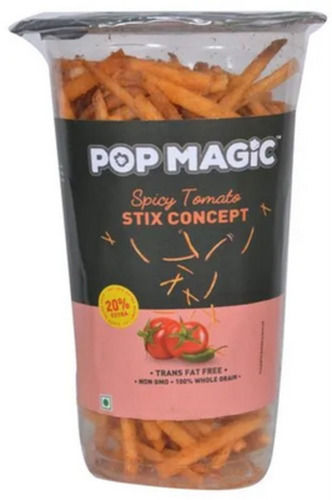 Pop Magic स्पाइसी टोमैटो स्टिक्स सॉल्टेड स्नैक्स 