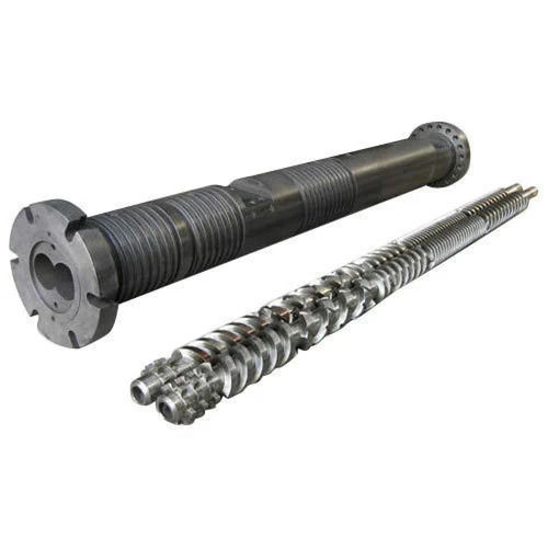 Silver Stainless Steel Screw Barrels For Machine Use