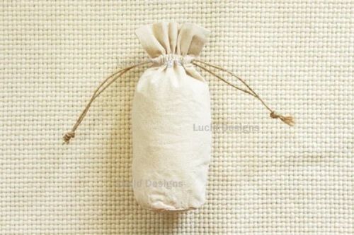 Washable Cotton Drawstring Closure Pouch