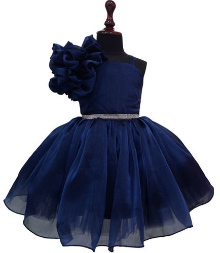 Full Flared Sleeveless Girls Frock Age Group: 1-4