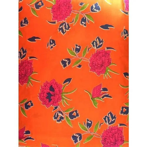 Shrink Resistant Woven Printed Cotton Fabric For Ladies Garment