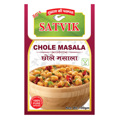 100% Natural And Pure Chole Masala Powder 100 Gram Pack