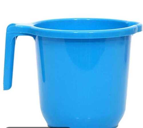 Common 1500 Ml Plastic Mug Half Handle For Bathroom Use