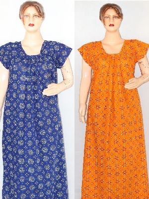 Cotton Printed Ladies Nighties