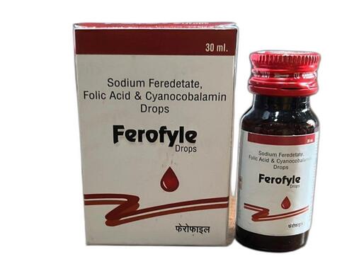 Ferofyle Sodium Feredetate Folic Acid And Cyanocobalamin Drops Generic Drugs