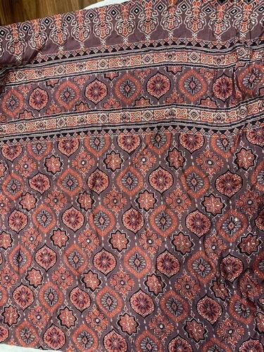 Coated Machine Washable Printed Chanderi Fabric For Garments