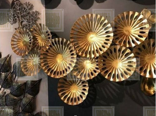 Gold Zincopp Golden Decorative Metal Wall Art