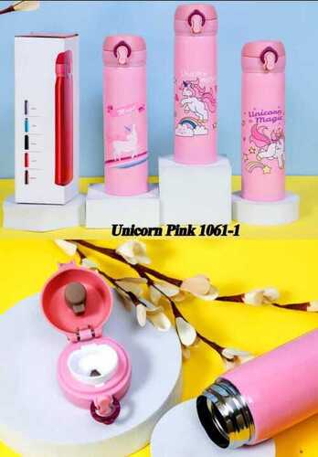 500ml Unicorn Insulated Pink Water Bottle