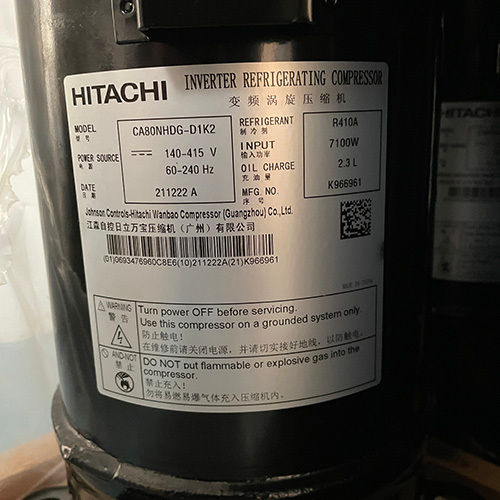 Hitachi DC variable frequency scroll compressor CA80NHDG-D1K2