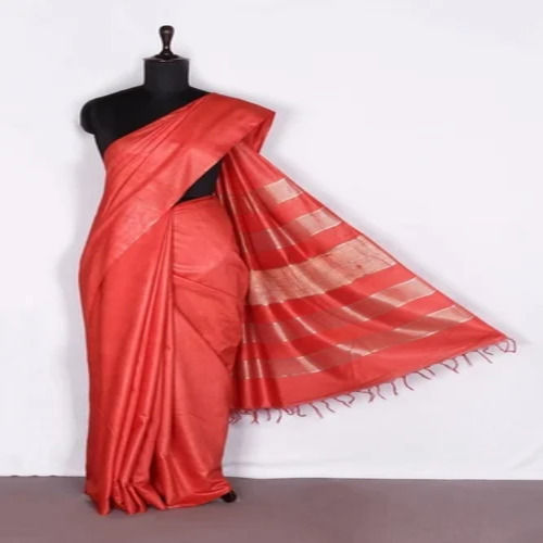 Plain Hand Loom Katan Silk Saree With Weave Pallu Design Veterinary Injectables