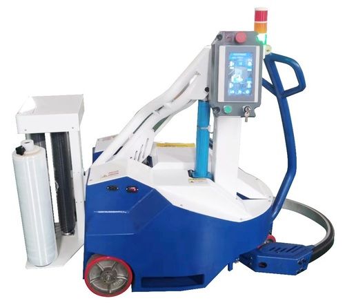 Self Moving Pallet Wrapping Machine