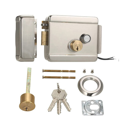 A  Metallic Electric Lock Security System