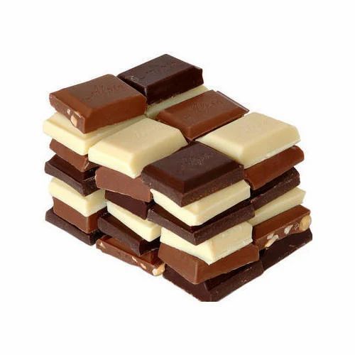 White And Brown Sweet Taste Milk Chocolate Bar