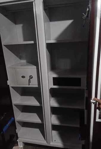 6 Ft Metal Frame Grey Coated Office Almirah Cupboard