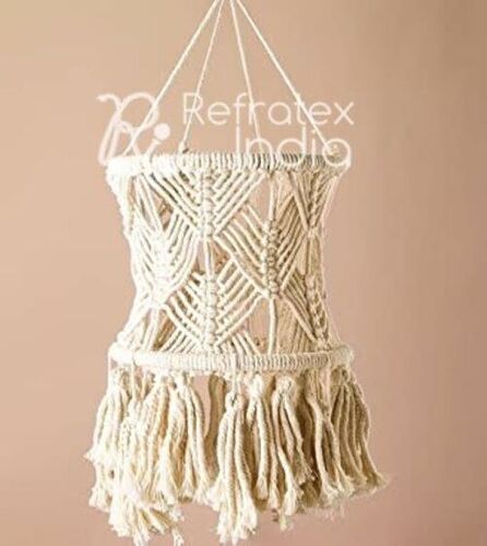 Natural Mcls104 Macrame Lampshades