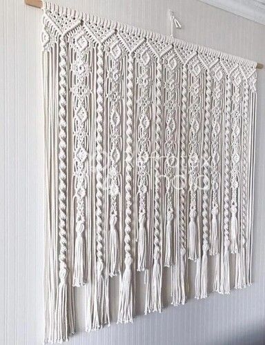 Natural Mcrn103 Cotton Macrame Curtain