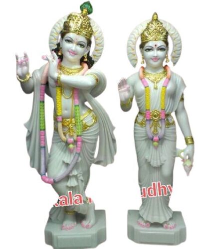 Radha Krishna Marble Statue