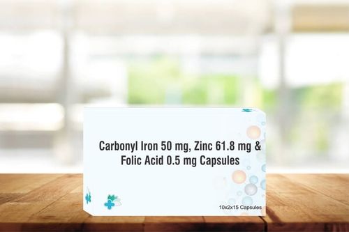 Carbonyl Iron Folic Acid Zinc Sulphate Capsules