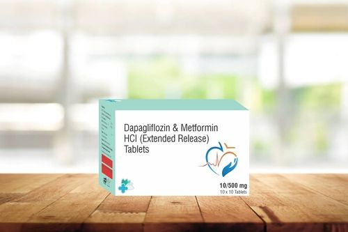 Dapagliflizin और Metformin Hci Tablet 500Mg आकार: अलग-अलग आकार 