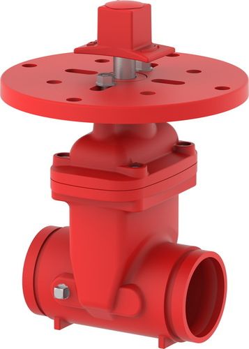 Nrs Resilient Seated Piv Gate Valve Grooved Ends (Red) Application: Pneumatic Connections