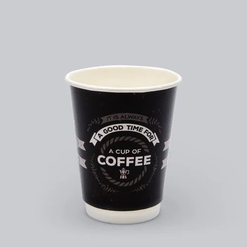 Multicolor Biodegradable Paper Cup - Ripple Wall Design | Disposable, Leakage Proof for Coffee and Tea Use