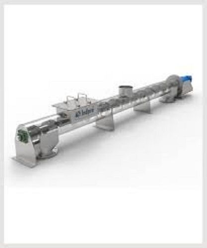 Electric Screw Conveyor - Stainless Steel, Chain Drive, 220-440 V | Oil Resistant, Polished Finish, Industrial Usage