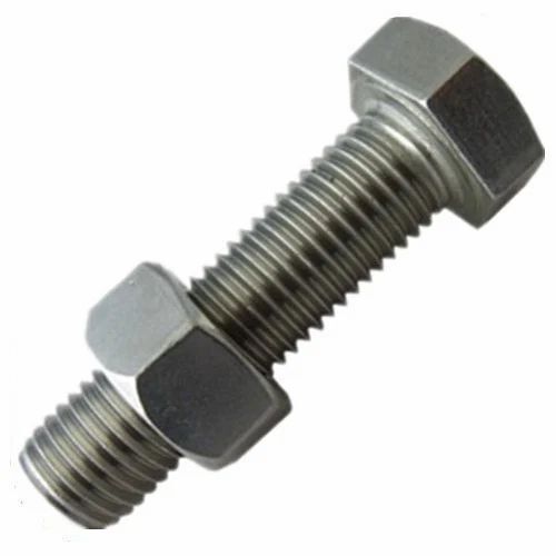 Silver Heavy Duty And Dust Proof Ms Nut Bolts